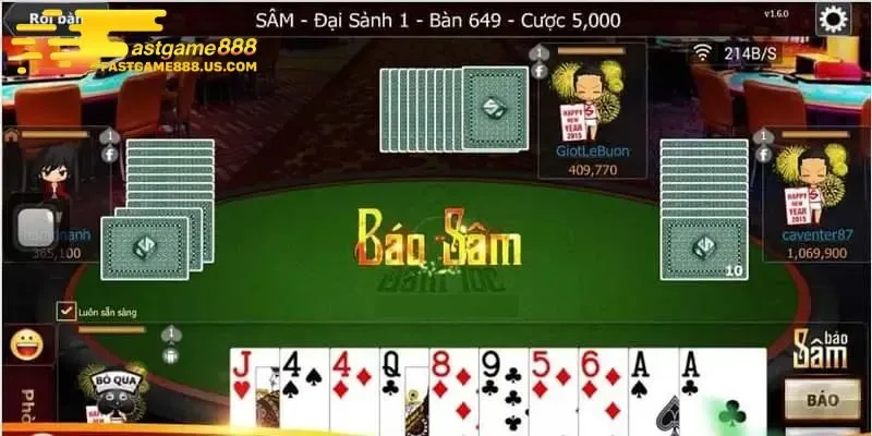 Chỉ báo Sâm khi tự tin bài của mình không bị ai chặn được